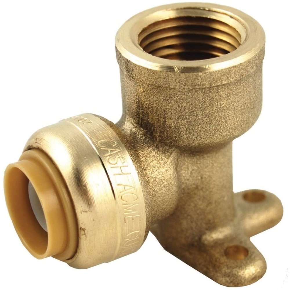 Shark Bite U334LFA 1/2" X 1/2" FNPT Brass PEX Drop Ear Elbow